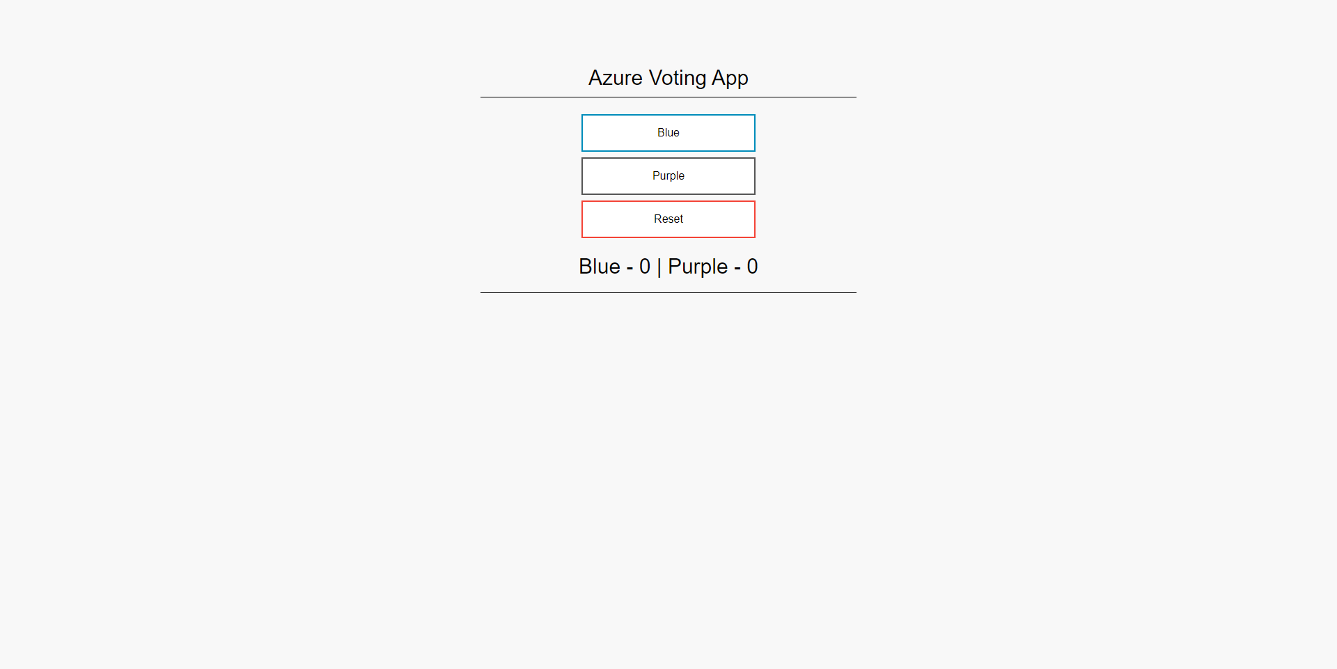 Azure Vote App
