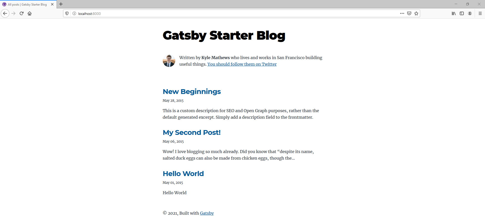 Gatsby-Starter-Blog